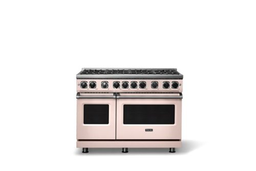 Viking - 48"W. 7.3 Cu. Ft. Freestanding Sealed 8 Burner LP Gas Range - Blush - Blush-Front_Standard 