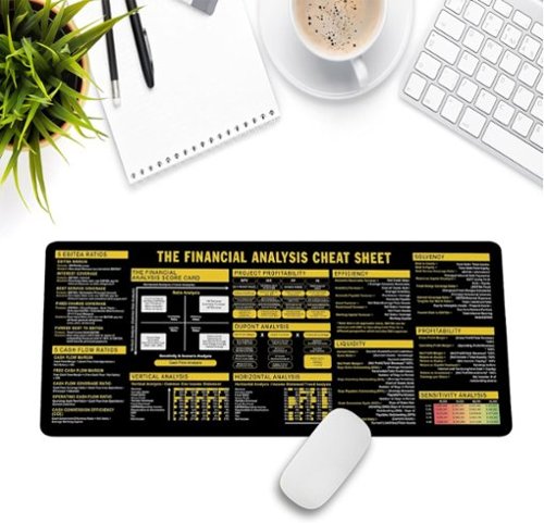 Designfullprint Financial Analysis Cheat Sheet Mouse Pad
