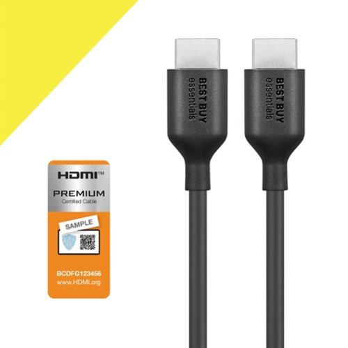 Best Buy essentials™ 3' 4K Ultra HD HDMI Cable - Black GLOBAL SHIPPING