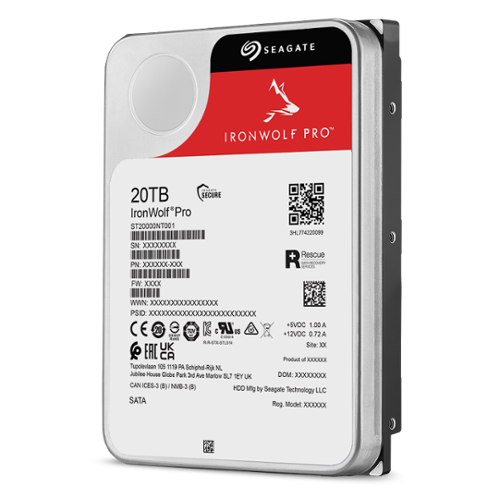 Seagate IronWolf Pro ST20000NT001 20 TB Hard Drive 3.5