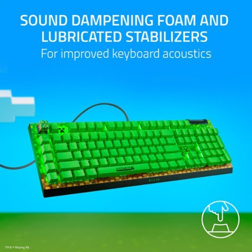 Razer BlackWidow V4 X Full Size Wired Mechanical Green Clicky Switch Gaming Keyboard with Chroma RGB Backlighting - Minecraft Edition WHERE TO BUY