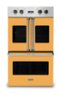 Viking - 30" 7 Series French Door Double Built-In Electric Thermal Convection Oven - Daffodil-Front_Standard