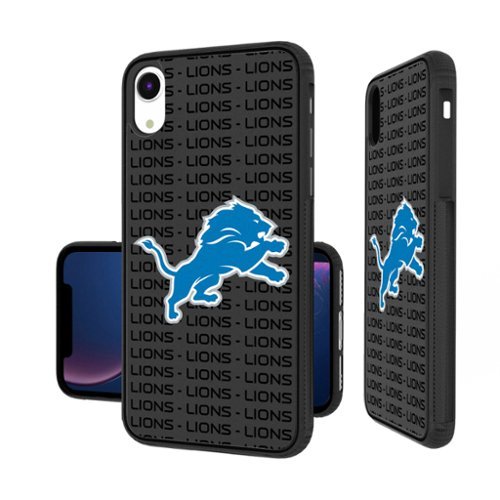 Keyscaper - NFL - Detroit Lions iPhone Text Backdrop Design Bump Case - 16 Pro Max - Multicolor-Front_Standard 