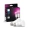 Philips - Hue A19 Bluetooth 75W Smart LED Bulb (2-Pack) - White and Color Ambiance-Front_Standard 