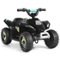 Costway - 6V Kids Electric Quad ATV 4 Wheels Ride On Toy Toddlers Forward&Reverse - Black-Front_Standard
