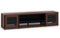 Salamander Designs - Synergy TV/Media Cabinet Single Box Model 248- Walnut, Black Posts - Dark Walnut-Front_Standard