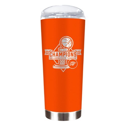Great American Products - Oklahoma City Thunder 2025 NBA Finals Champions 18oz. Roadie Tumbler - Orange-Front_Standard 
