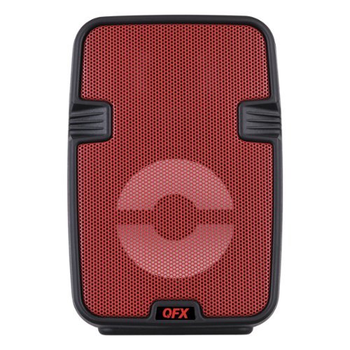QFX - Portable Bluetooth Rechargeable Speaker - Red-Front_Standard 