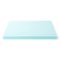Lucid Comfort Collection - 4" Gel Memory Foam Topper, Twin XL - Blue-Front_Standard