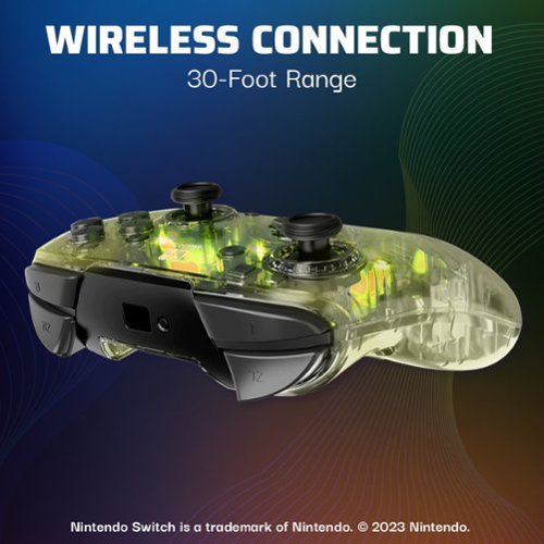 PDP Afterglow LED Wireless Deluxe Gaming Controller: Multicolor - Nintendo Switch - Transparent HOW TO BUY