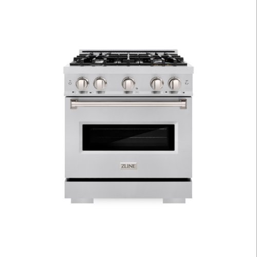 ZLINE - 30” Classic Dual Fuel Range with 4 Burner Cooktop and Convection Oven (CDR30) - Stainless Steel-Front_Standard 