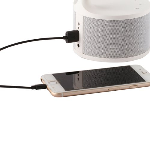 OttLite Dual Shade LED Lamp with Bluetooth Speaker and USB Port - White BUY IN MIDDLE EAST