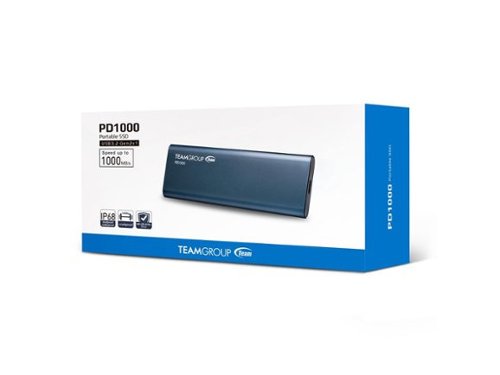 TEAMGROUP PD1000 1TB 外付けSSD Team Group TEAMGROUP PD1000 1TB SSD, 1000MB/s, USB C & USB A, IP68