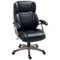 Homcom - Executive Office Chair with Tilt Function, PU Leather High Back Desk Chair, Swivel Computer Chair with Adjustable - Black-Front_Standard