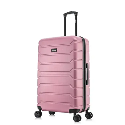 Front. InUSA - Trend lightweight hardside spinner luggage 28" - ROSE GOLD.