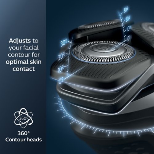 Philips Norelco Shaver 5300, Rechargeable Wet & Dry Shaver with Pop-Up Trimmer - Deep Black GLOBAL SHIPPING