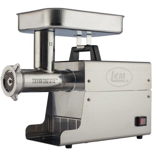 LEM Product - #12 Big Bite Meat Grinder - 0.75 HP - Stainless Steel-Front_Standard 