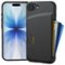 Smartish - iPhone 17e/16e Wallet Case - Wallet Slayer Vol 1 - Slim Card Holder Cover - Tie Affair - Black-Front_Standard