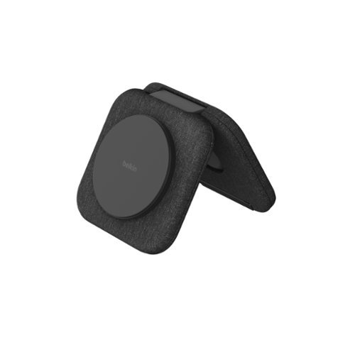 Belkin 2-in-1 Travel Pad 15W - Foldable Qi2 Wireless Charging Station, Charger for iPhone 16, Apple Watch, AirPods, and More - Black WORLDWIDE DELIVERY