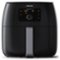 Philips - Premium Airfryer XXL, Fat Removal Technology, 3lb/7qt capacity, Digital - Black-Front_Standard