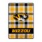 Pegasus - Missouri Tigers 66" x 95" Oversized Plaid FAN-mily Ultra Cozy Blanket - Multicolor-Front_Standard