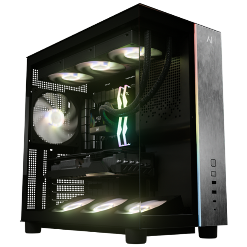 Andromeda Insights - AI 50 Elite Pro V3 Gaming PC RTX 5070 Ti 16GB |Intel Core Ultra 7 265KF (5.5 GHz Boost) | 32GB DDR5 6000 | 2TB Gen4 SSD - Black-Front_Standard 