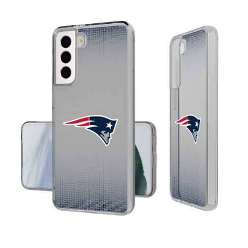 Keyscaper - NFL - New England Patriots - Linen Logo Galaxy Clear Case - S24 - Multicolor-Front_Standard 