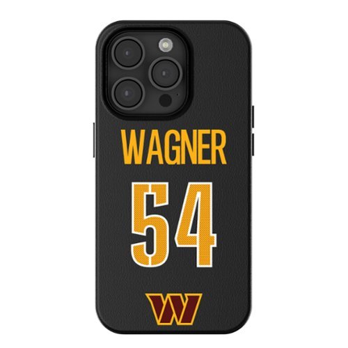 Keyscaper - NFL - Bobby Wagner- Washington Commanders iPhone Magnetic Bump Case - 16 Pro Max - Black-Front_Standard 