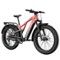 Vanpowers - GrandTeton Pro Adult 26" Step-Over 750W Hub Motor E-Bike - Lava Red and Coke Black-Front_Standard