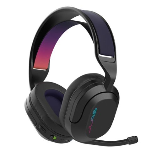 JLab - Nightfall Wireless Over-Ear Gaming Headset - Black-Front_Standard 