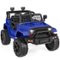 Best Choice Products - 12V Kids Ride On Truck Car w/ Parent Remote Control, Spring Suspension, LED Lights - Blue-Front_Standard