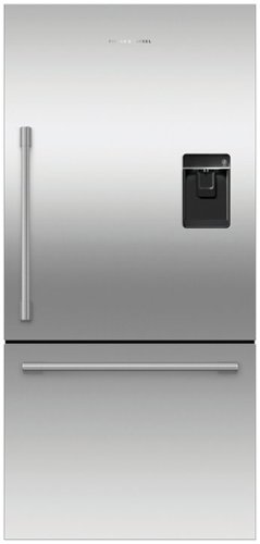 Fisher & Paykel - Active Smart 17.1 Cu Ft Bottom Freezer Refrigerator with Ice & Water - Stainless Steel