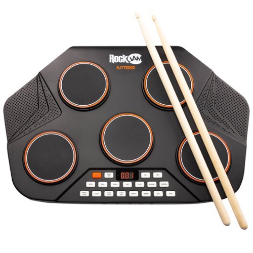 Rockjam Tabletop 5 Pad Electronic MIDI Drum Kit RJTTED02 - Best Buy