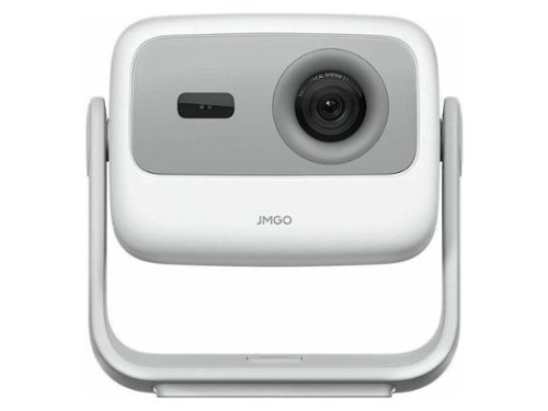 JmGO - 3D Long Throw Laser Projector - HDR, 1080p, 800 lm, 4K Support - Gray-Front_Standard 