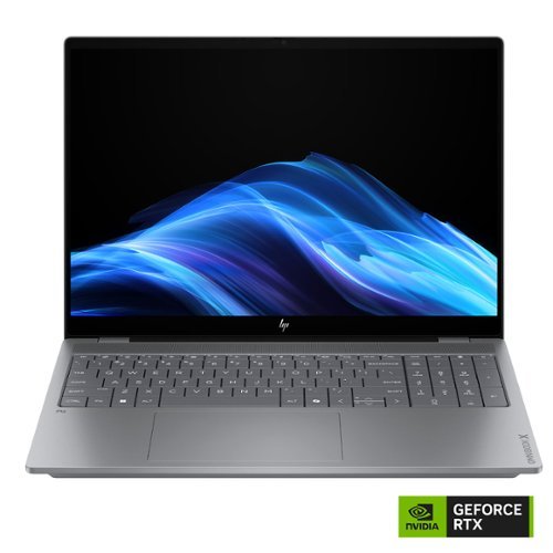 HP - OmniBook X - 16" 2K OLED Touchscreen Laptop - Intel Core Ultra 9 (2026) - 32GB RAM - NVIDIA GeForce RTX 5050 - 1TB SSD - Meteor Silver