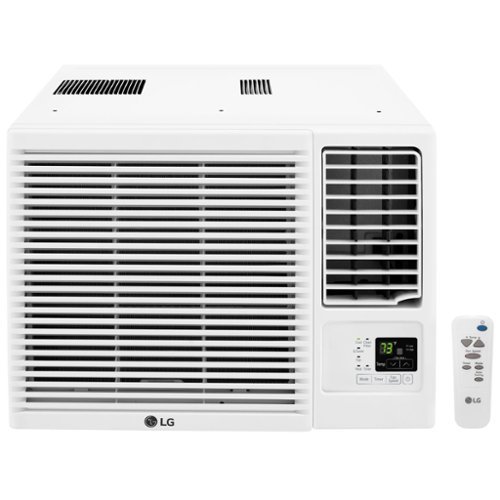 LG - 18,000 BTU 230V Window-Mounted Air Conditioner with 12,000 BTU Supplemental Heat Function - White-Front_Standard 