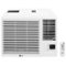 LG - 18,000 BTU 230V Window-Mounted Air Conditioner with 12,000 BTU Supplemental Heat Function - White-Front_Standard
