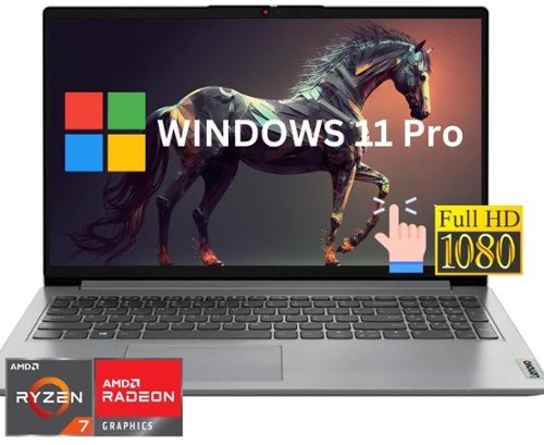  Lenovo - IdeaPad Slim 3 15.6" Full HD Touchscreen Laptop AMD Ryzen 7 5825U 16GB Memory 512GB SSD Windows 11 Pro Arctic Grey - Gray