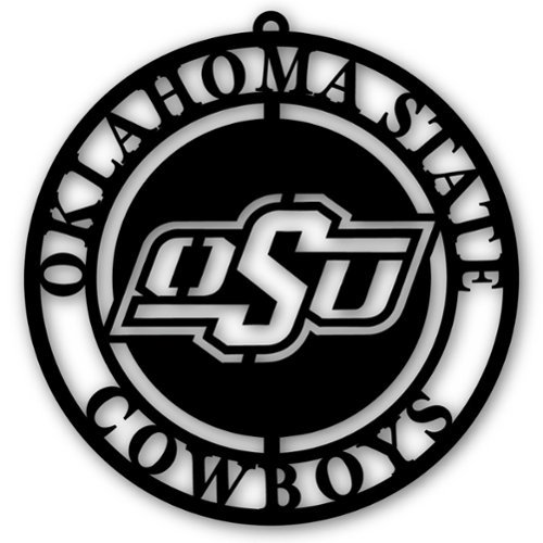 Fan Creations - Oklahoma State Cowboys 16'' Team Logo Cutout - Black-Front_Standard 