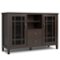 Simpli Home - Connaught SOLID WOOD 53 inch Wide Traditional TV Media Stand - Dark Chestnut Brown-Front_Standard