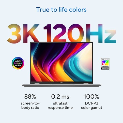 ASUS Vivobook 16 Flip - 16 3K OLED Touch Laptop - Copilot+ PC - Intel Core Ultra 7 256V with 16GB Memory - 512GB SSD - Matte Gray GLOBAL SHIPPING