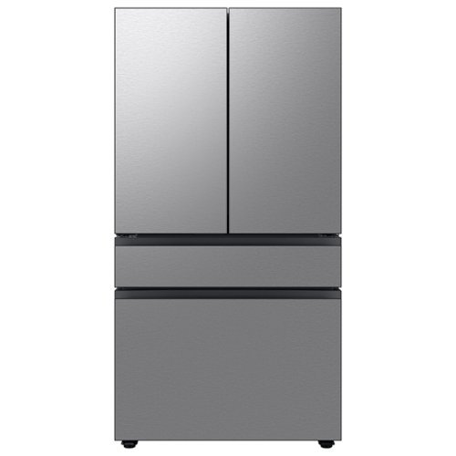 Samsung - Bespoke 29 cu. ft. 4-Door French Door Refrigerator with Inner Beverage Center™ & FlexZone™ Drawer - Stainless Steel
