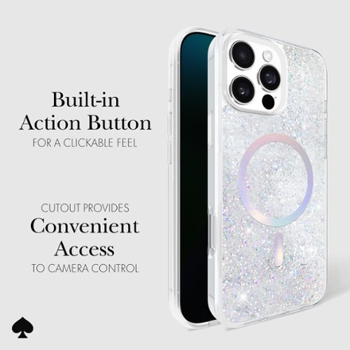 kate spade new york Liquid Glitter Case with MagSafe for Apple iPhone 16 Pro Max - Opal Iridescent HOW TO BUY