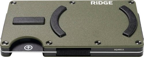 The Ridge Wallet Matte Olive MagSafe Wallet Cash Strap - Green GLOBAL SHIPPING