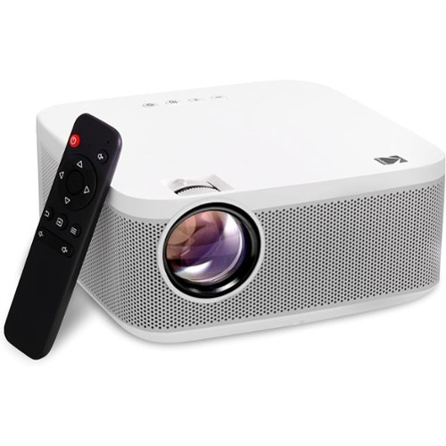 Kodak FLIK X10  Full HD Multimedia Projector Kit, 1080p Portable Home Theater Bundle with 100” Projection Screen - White WHERE TO BUY