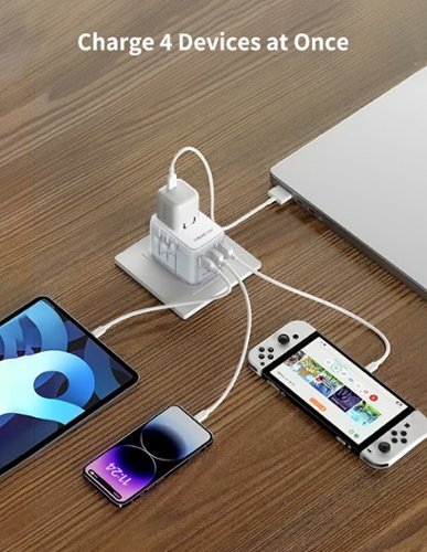 Momax 1-World 3-Port Travel Charger 20W - White GLOBAL SHIPPING