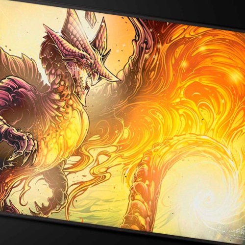 Ultra PRO Tarkir Dragonstorm Betor, Kin to All Black Stitched Playmat for Magic: The Gathering WORLDWIDE DELIVERY