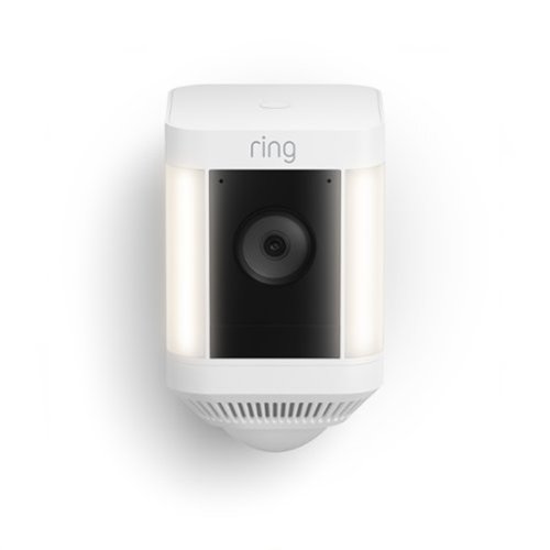 Ring Spotlight Cam Plus Outdoor/Indoor Wireless 1080p Battery Surveillance Camera - White SHOP ONLINE
