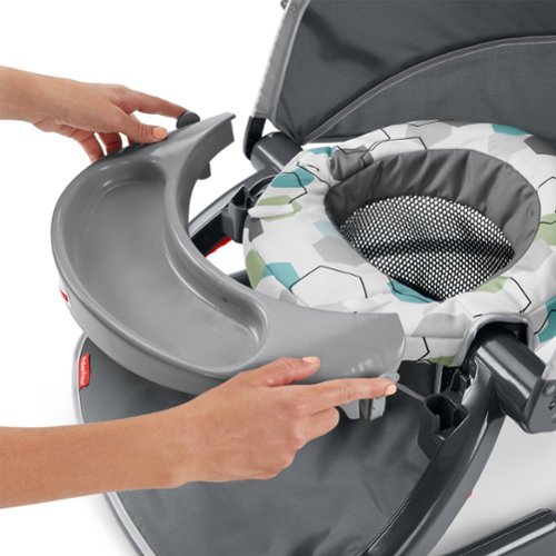 Fisher-Price On-the-Go Sit-Me-Up Infant Floor Seat - Gray Hexagon BUY IN SINGAPORE