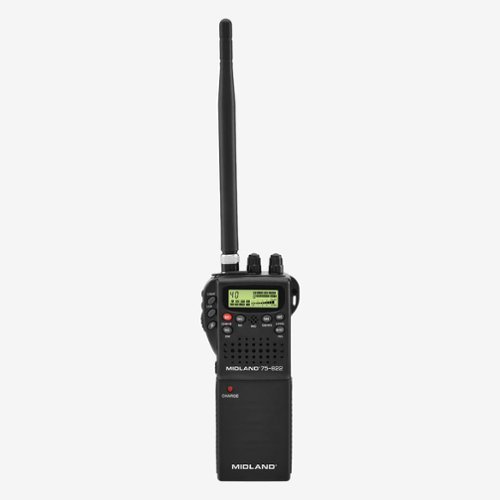 Midland - 75-822 CB Radio – 40 Channels, Handheld & Mobile Use – Rugged, Portable, Reliable - Black-Front_Standard 